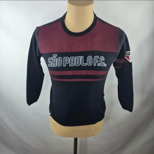 Blusa moletom spfc infantil 6 a 8 anos menino