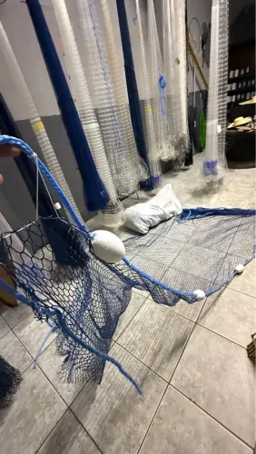 Rede para piscicultura 30 metros por 3 de altura 