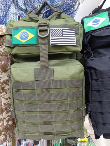 Mochila tática camping 50 litros impermeável legendários nova