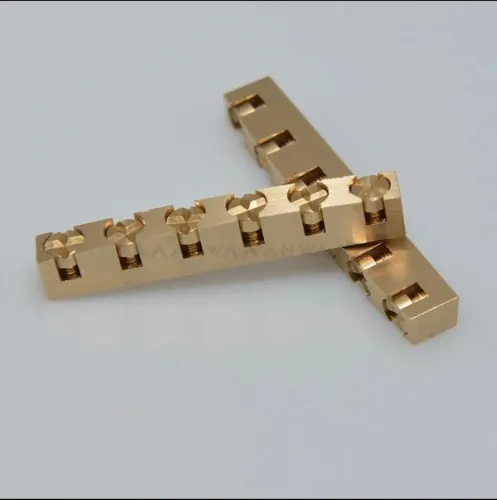 Nut em bronze para guitarra les Paul com regulagem de altura 
