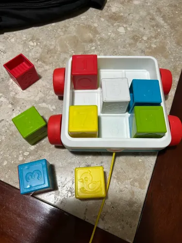 Fisher-Price Blocos de Atividades de Puxar, Carrinho de Brinquedo para Bebês