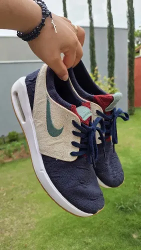 Tênis Nike SB Air Max Janoski 2 Azul-Marinho/Bege