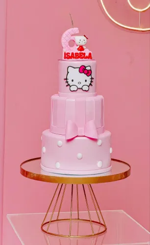Maquete Bolo Hello Kitty