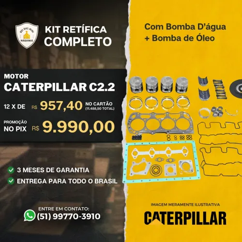 Kit Retifica Completo Motor Cat C2.2 cat 3024 - Caterpillar 226B