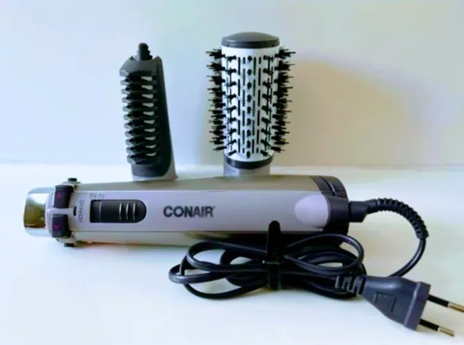 Escova de Cabelo Conair - Rotating Titanium - Air Brush