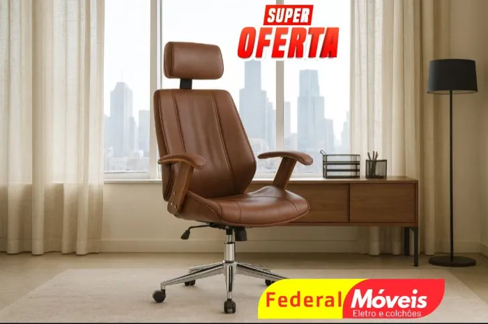 Cadeira Giratória Presidente - Sofisticação e ergonomia em um só produto!
