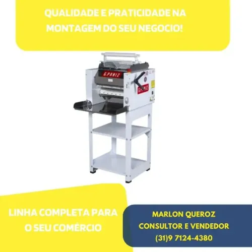 Cilindro de Padaria para Massas G.Paniz 39CM Bivolt