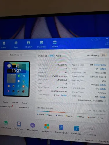 iPad Air 5 (M1) 64gb + Apple pencil + Capa teclado