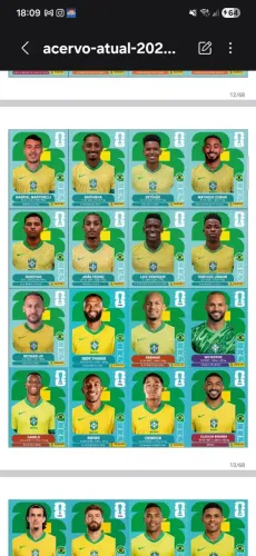 Pdf com as figurinhas do album 2026 !