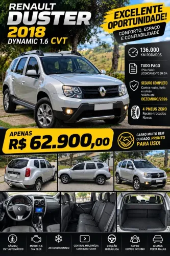 Renault Duster Dynamique 1.6 Flex 16V Aut. 2018