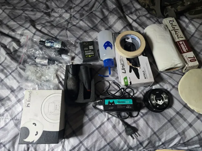 Kit tatuagem eletric inc profissional. 