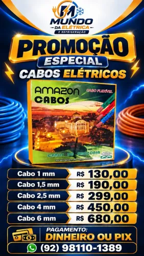 Promoção cabos Flexíveis