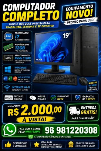Pc novo completo 