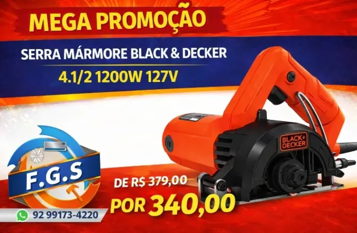 PROMOÇÃO Serra Marmore Black&Decker