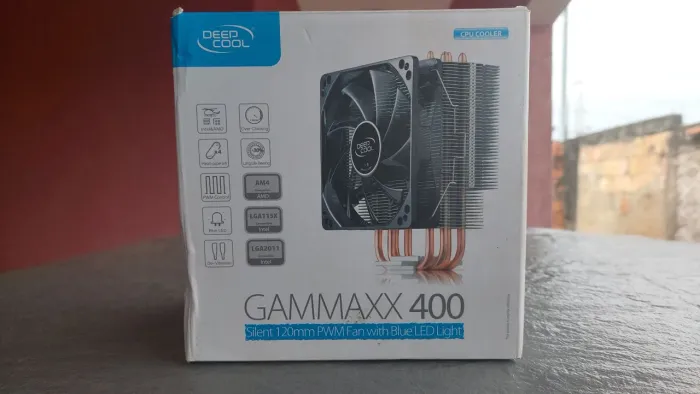 Air Cooler Deep Cool GAMMAXX 400 Intel/AMD, Silent 120mm PWM Fcom LED