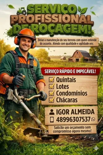 Serviço de Roçagem e Manutenção de Áreas Verdes