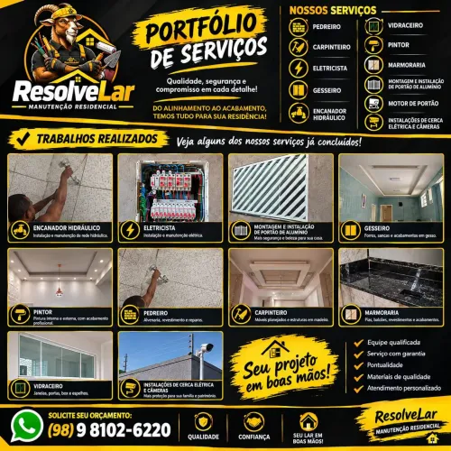 Serviço de obra com equipe completa