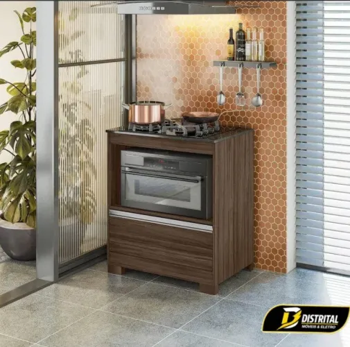 Balcão para Cooktop 4 Bocas NT 3110 1 Porta Novo