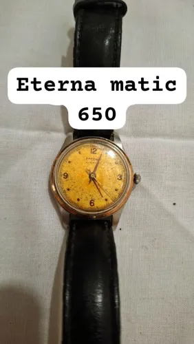 Relógio eternamatic militar antigo 