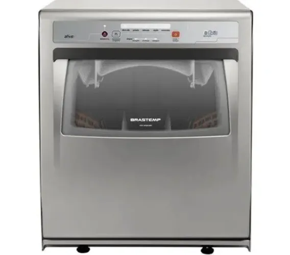 Lava-louça Compacta Brastemp 8 Serviços Prata 110V BLF08AS