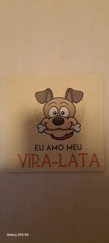 Placa Eu Amo Meu Vita Lata