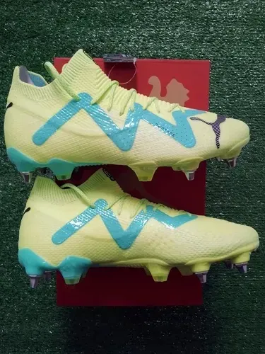 Chuteira Puma Future Ultimate SG Trava Mista Verde Neon