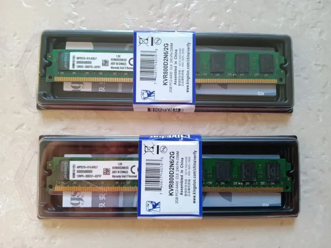 DDR2 4Gb(2 X2Gb) à 800mhz Kingston, novas