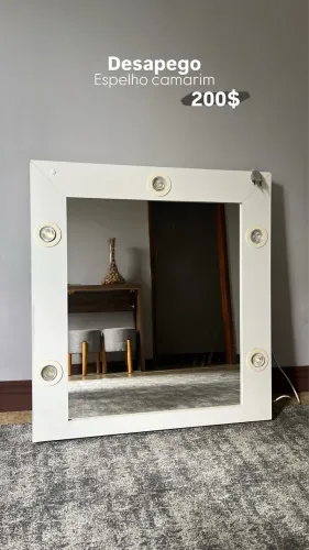 Espelho Camarim 80x60 cm com Iluminação
