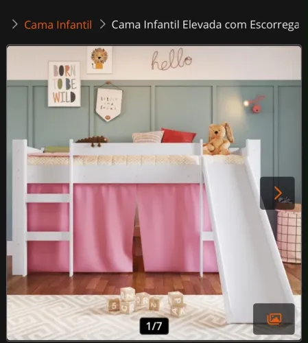Cama infantil escorregador