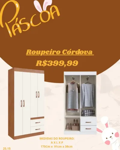 Guarda Roupa Cordova 