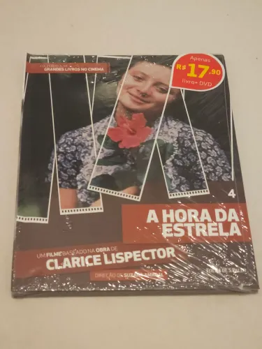 DVD A Hora da Estrela Lacrado (Coleção Folha Grandes Livros no Cinema vol. 4) Raro!!