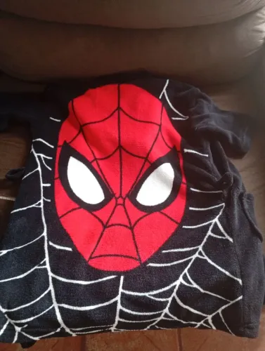 Roupão infantil homem aranha 
