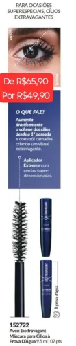 Máscara de Cílios Avon aprova de água