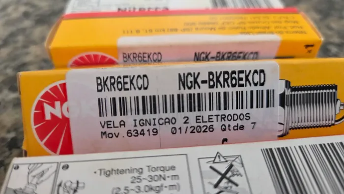 Velas NGk usadas Fiat Marea 1.8 R$ 60 - 4 unidades