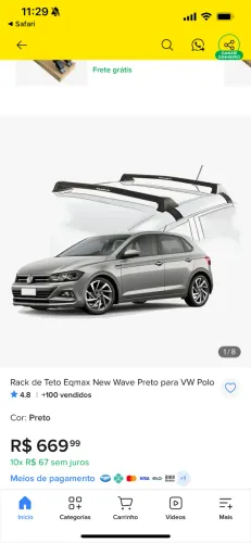 Rack EqMax Polo 2018 a 2025