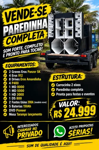 Paredinha recém montada estado de zero