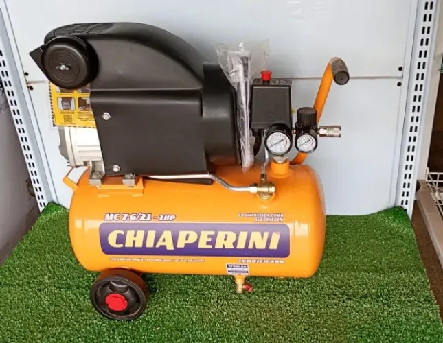COMPRESSOR DE AR CHIAPERINI 21L - 2HP | MC 7.6/21