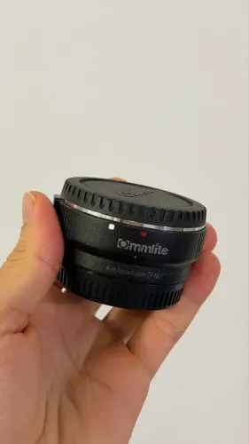 Adaptador Commlite para lentes Canon e Câmera Sony