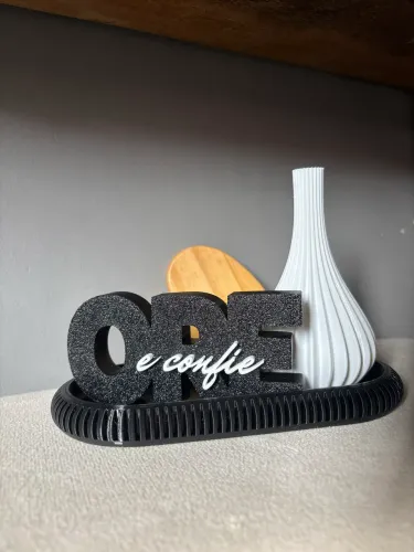 Kit Ore e confie letreiro decoração 