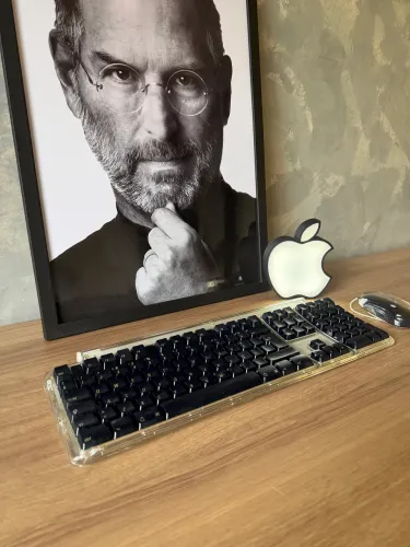 Kit Mouse e Teclado Apple Pro Black - vintage