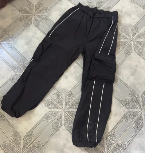 Calça Jogger Preta Shein Nylon Corta Vento Tam M (leia)