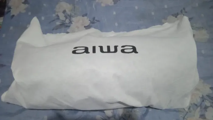 Caixa de som boombox aiwa 