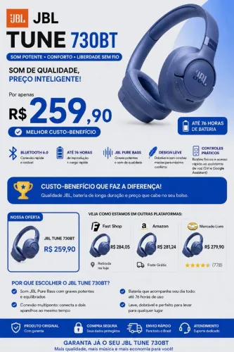 Fone JBL 730bt