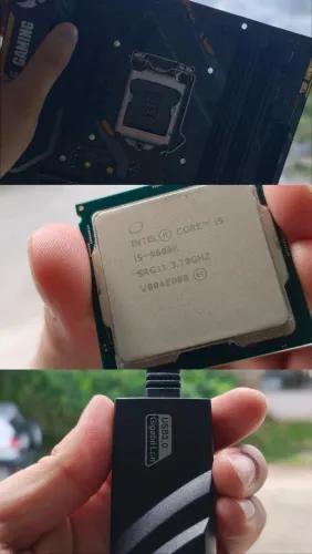Kit Upgrade i5 9600K + Asus TUF B360M-PLUS + Adaptador Gigabit - OLX Pay