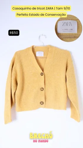 CASAQUINHO DE TRICOT ZARA 