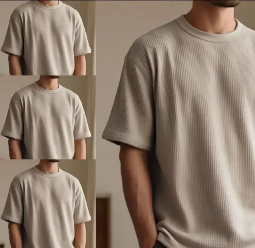 Kit 4 camisa Bege