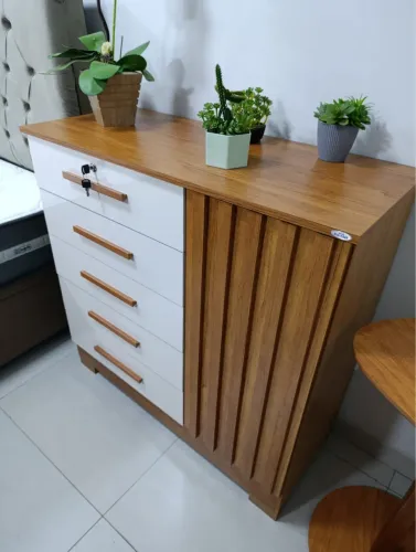 Cômoda Mary com Sapateira e Chave Entrega Rápida