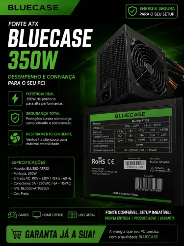 Fonte BLUECASE 350w