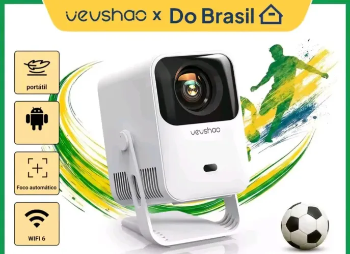 Projetor Vevshao Full HD Android 13 - Novo, lacrado.