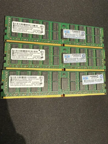 Memória RAM Servidor 16GB DDR4 RDIMM ECC HP 2133MHz